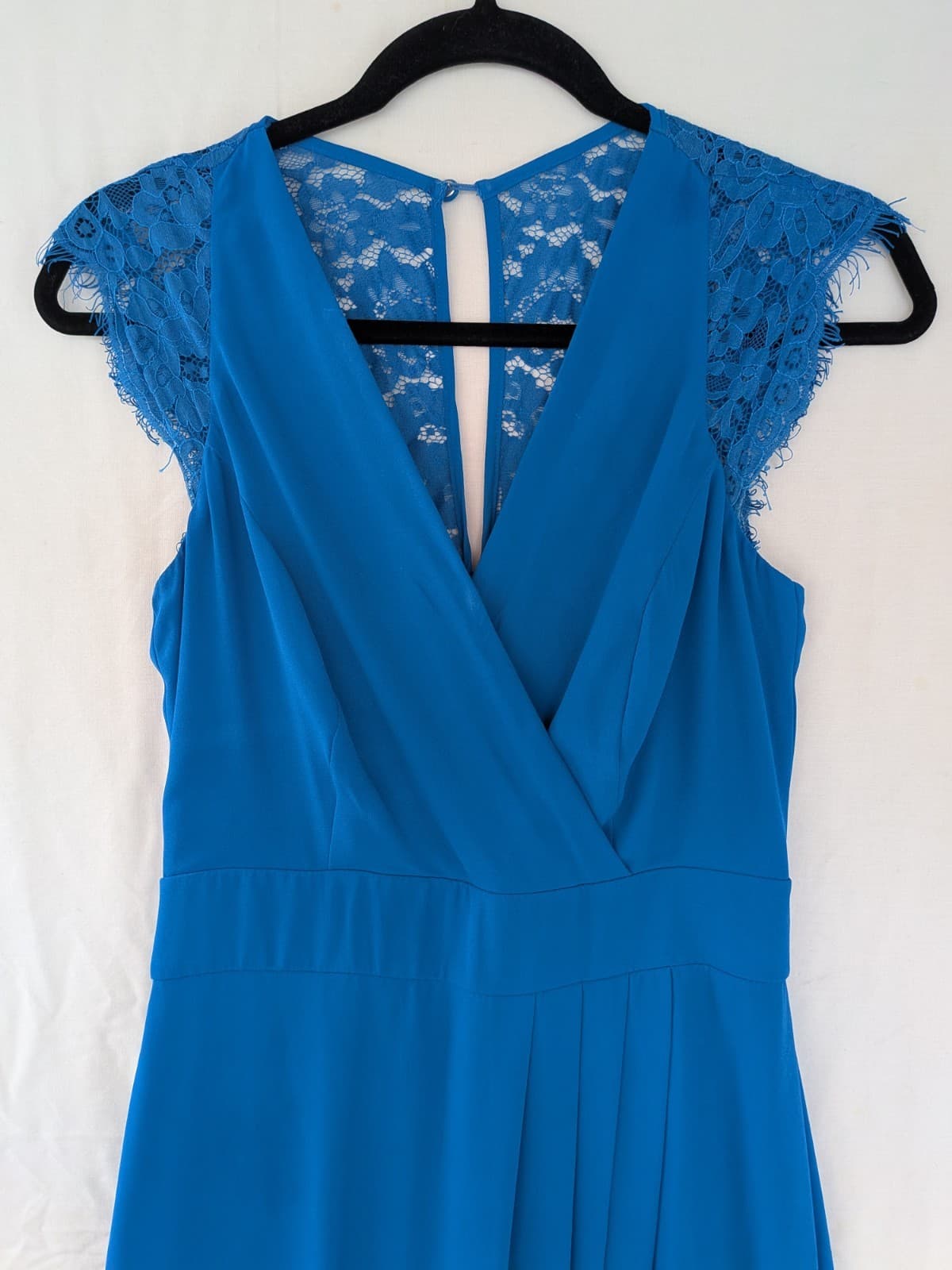 Review Dress Maxi Lace Formal Blue Evening Wedding Floppy Size 8 AUS 4 US — photo 4 of 13
