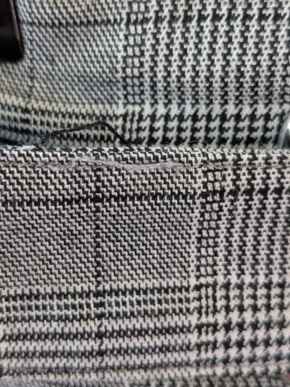 Portmans Pencil Skirt Grey Check Work Office Corporate Stretch Lined Size 10 — photo 5 of 11