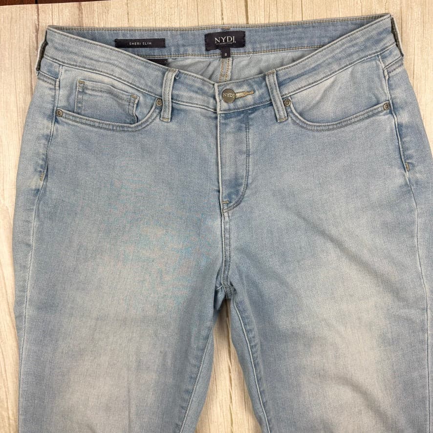 NYDJ - Lift & Tuck 'Sheri Slim' Straight Leg Jeans -Size 8 US suit AU 12 — photo 3 of 7
