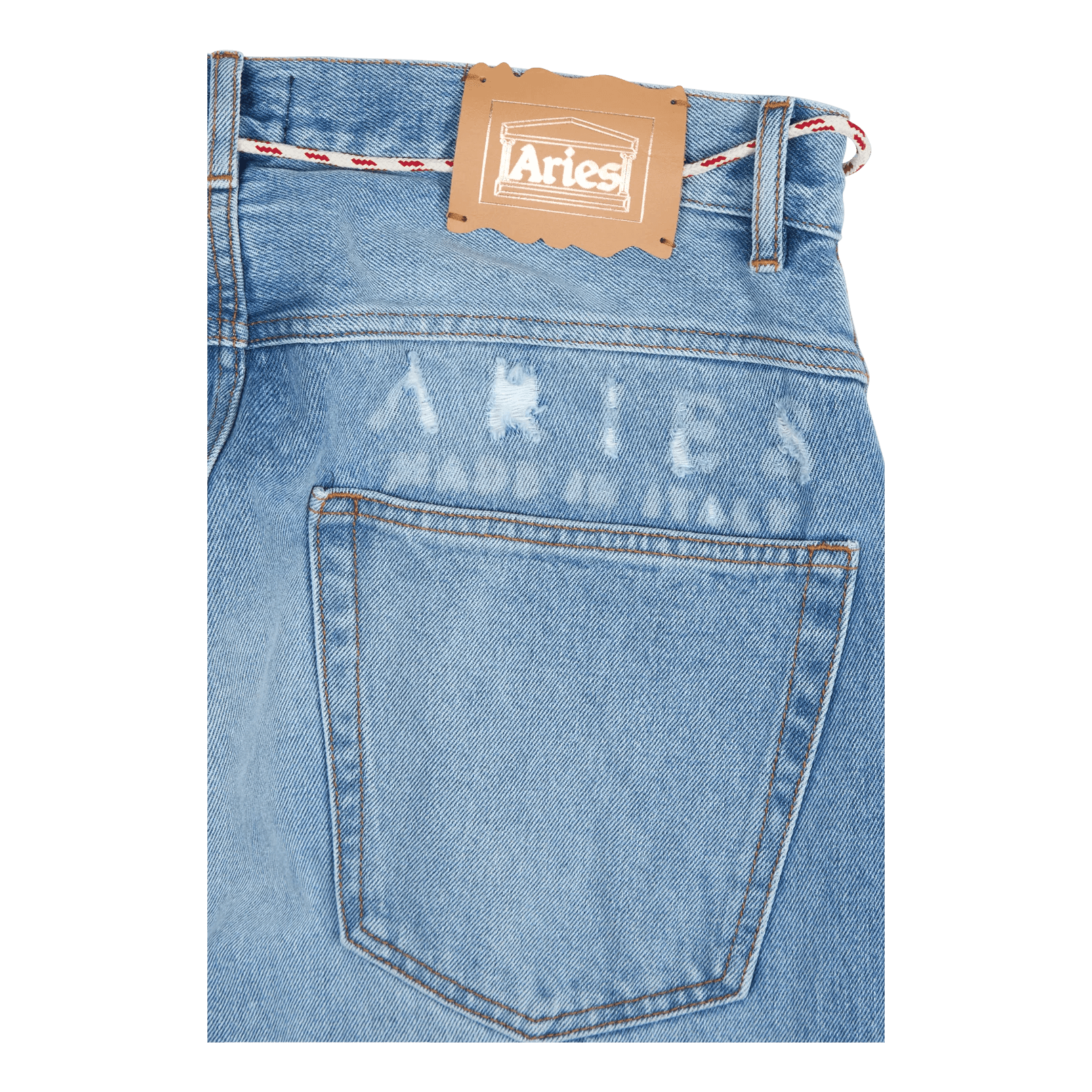 NWT- Aries Mens 'Betten' Destroyed Logo Jeans - Size 32/32 — photo 8 of 8
