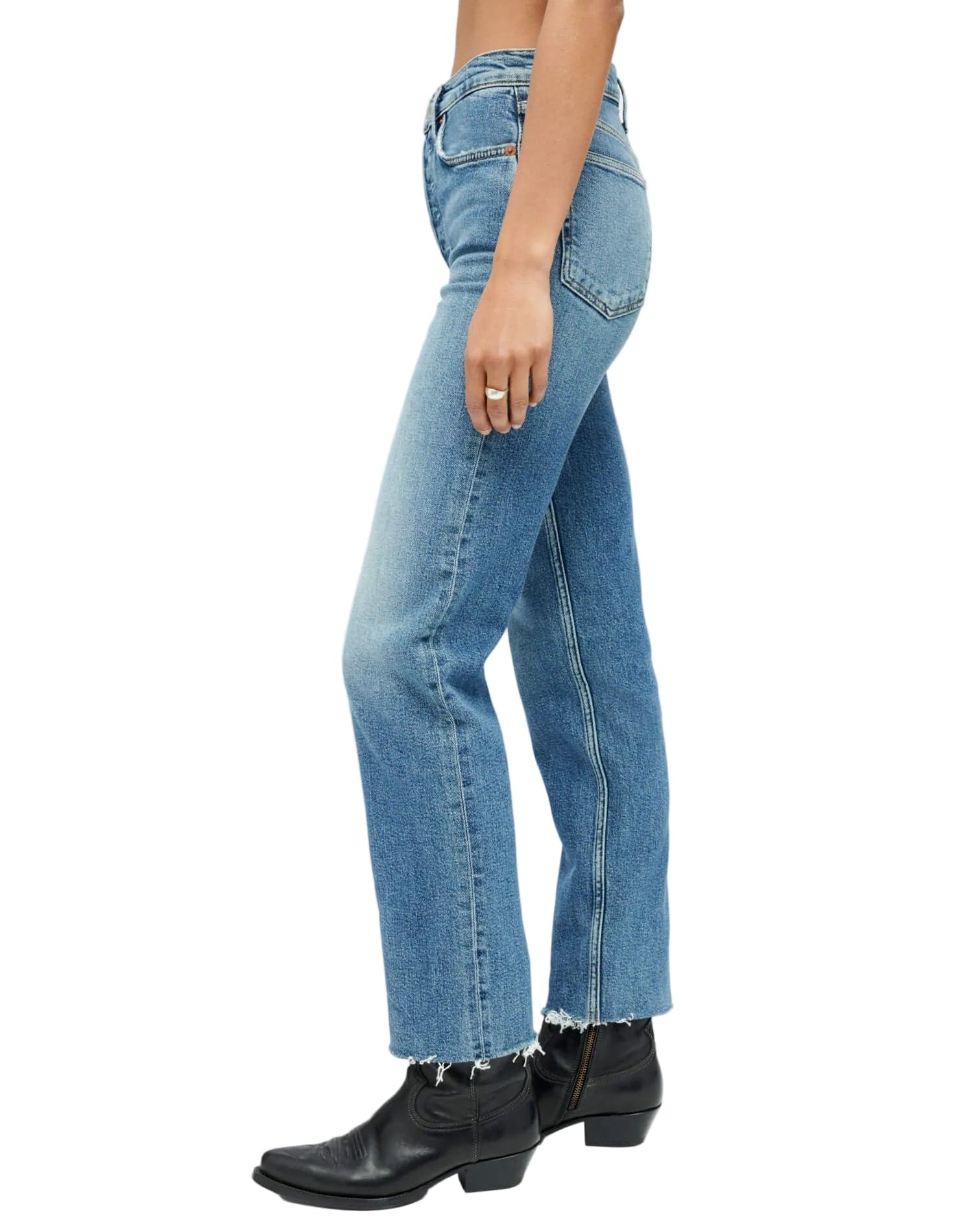 NWT - RE/DONE 70s Stovepipe Blue Straight Jeans -Size 25 — photo 2 of 4