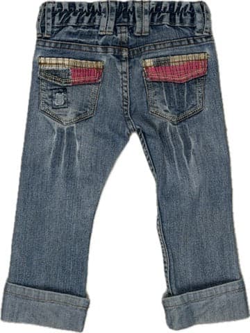 Two Belles Girls Cuffed Patchwork Jeans - Size 2Y — photo 1 of 7