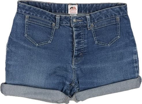 Fiorucci 90's Stretch Denim Cut Off Shorts- Size 11 — photo 1 of 6