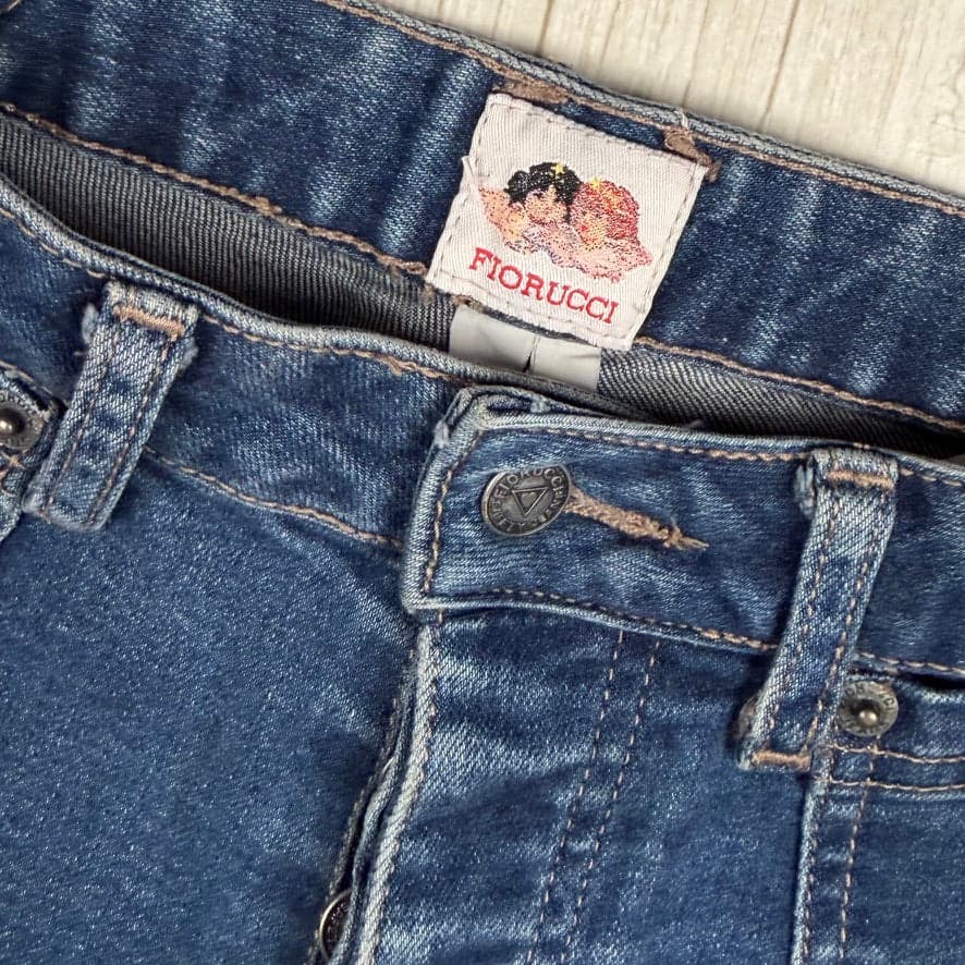 Fiorucci 90's Stretch Denim Cut Off Shorts- Size 11 — photo 2 of 6
