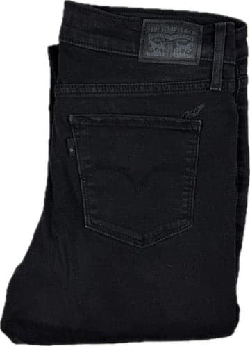 Levis 312 Shaping Slim Mid Rise Aged Black Jeans - Size 30" — photo 3 of 7