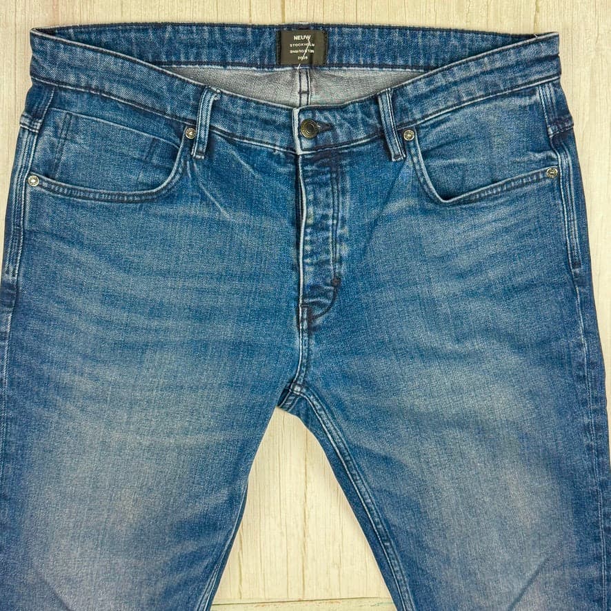 NEUW 'Lou Slim' Dark Aged Wash Mens Jeans - Size 34/30 — photo 3 of 7