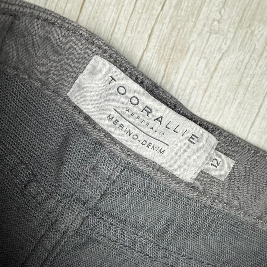 Toorallie Womens Merino Denim Grey Stretch Jeans - Size 12 — photo 4 of 6