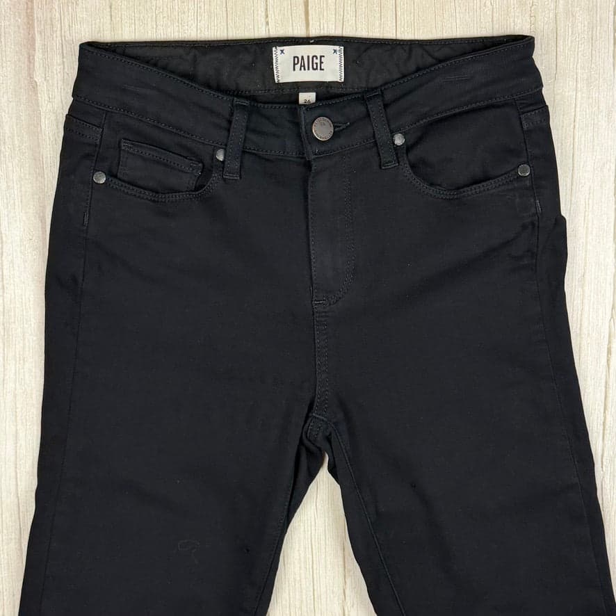 Paige Denim 'Hoxton Ultra Skinny' Black Jeans - Size 26 — photo 3 of 8