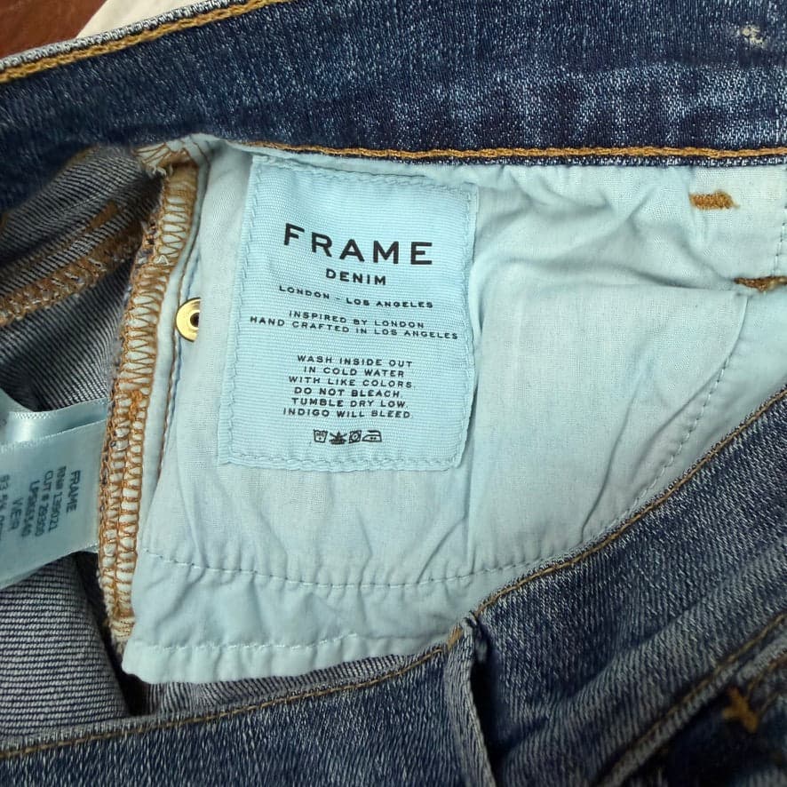 Frame USA Made Stretch Denim Jeans Skirt - Size 28 — photo 5 of 6