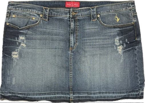 NEW- Baby Phat Y2K Denim Logo Pocket Skirt- US Size 24 or 26 + Plus