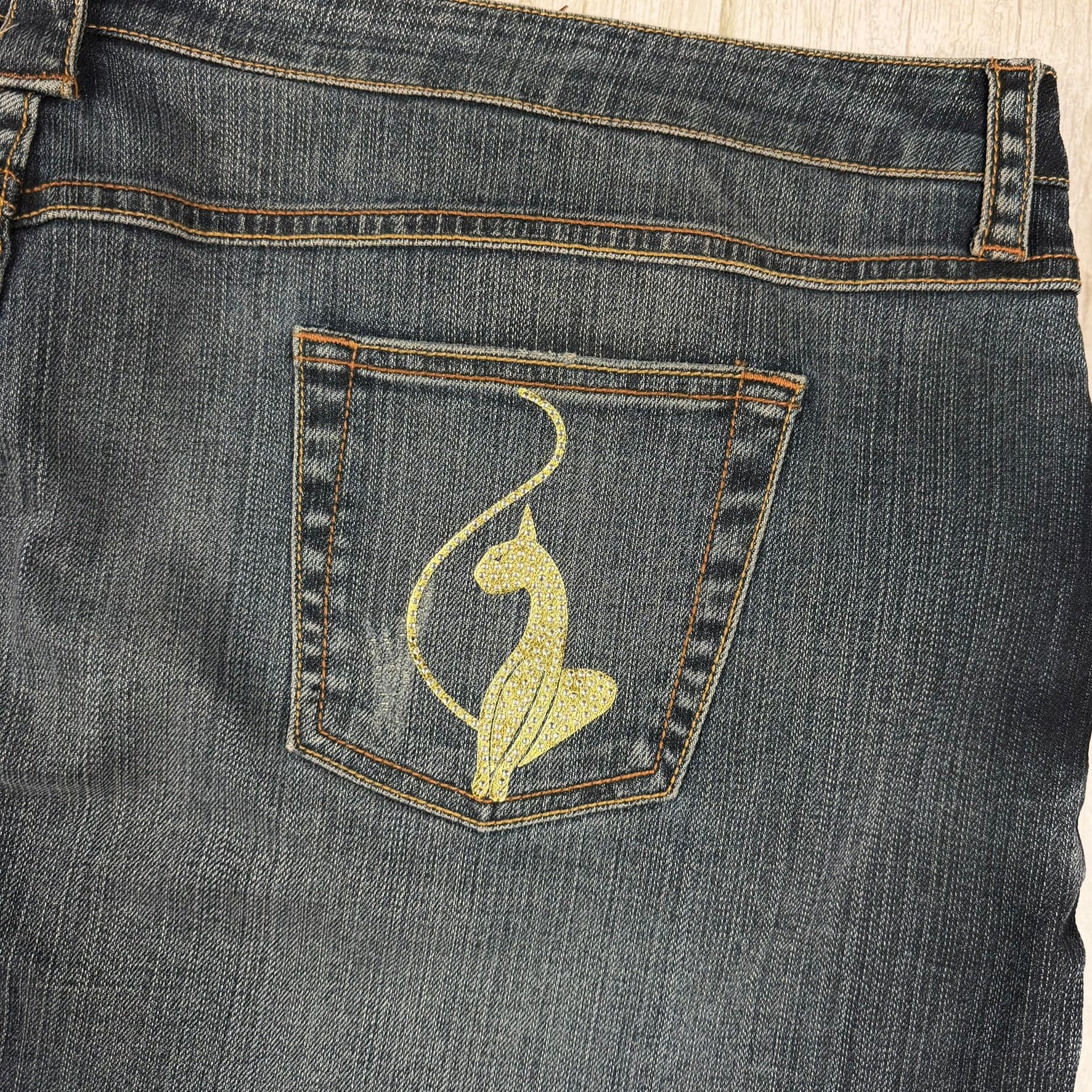NEW- Baby Phat Y2K Denim Logo Pocket Skirt- US Size 24 or 26 + Plus — photo 2 of 6