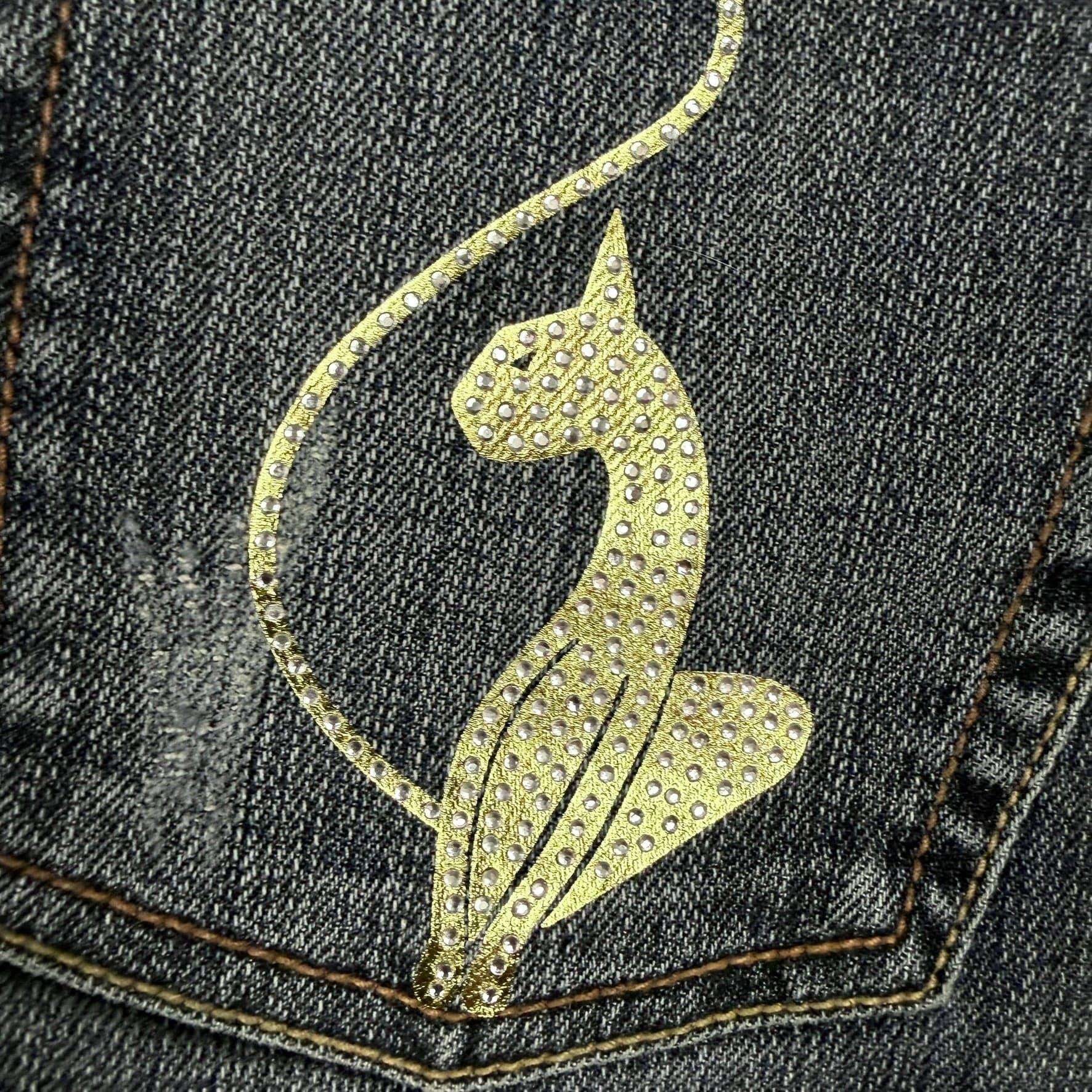 NEW- Baby Phat Y2K Denim Logo Pocket Skirt- US Size 24 or 26 + Plus — photo 6 of 6