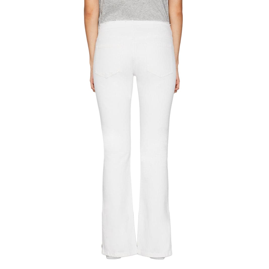 NWT- Frame Denim 'Cut Off Waist Mini Boot Slit' White Jeans RRP $495 -Size 25 — photo 3 of 4