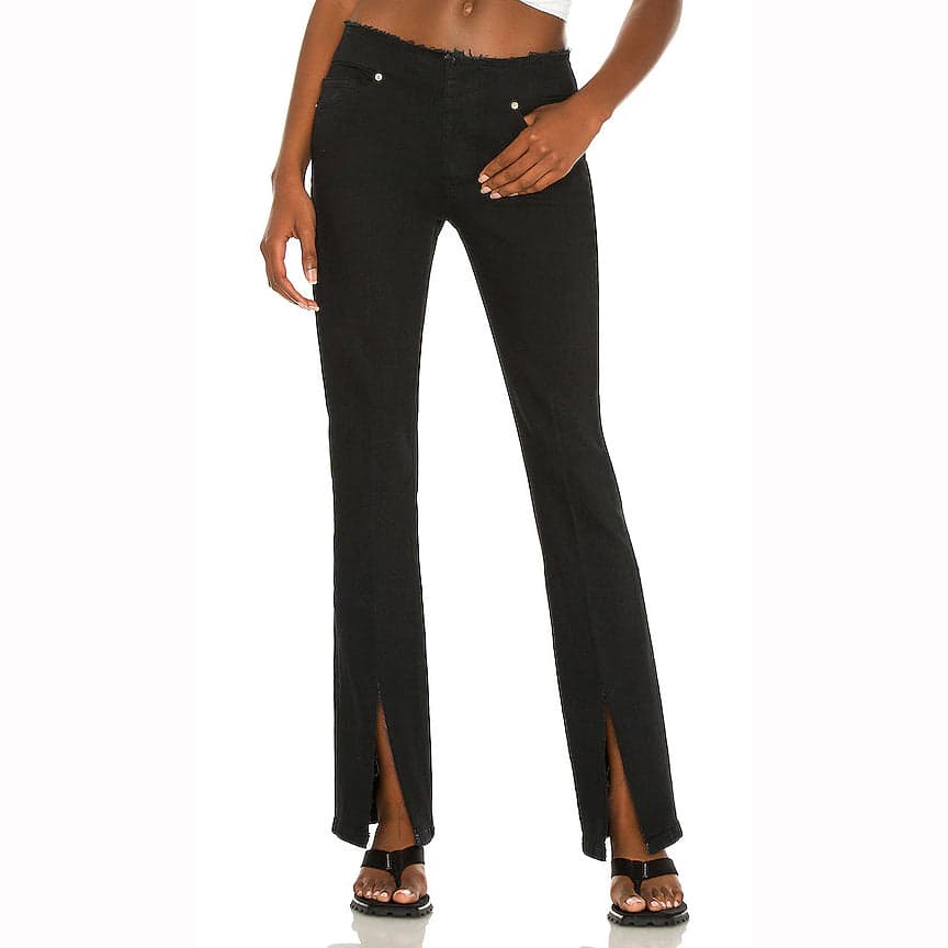 NWT- Frame Denim 'Cut Off Waist Mini Boot Slit' White Jeans RRP $495 -Size 25 — photo 4 of 4
