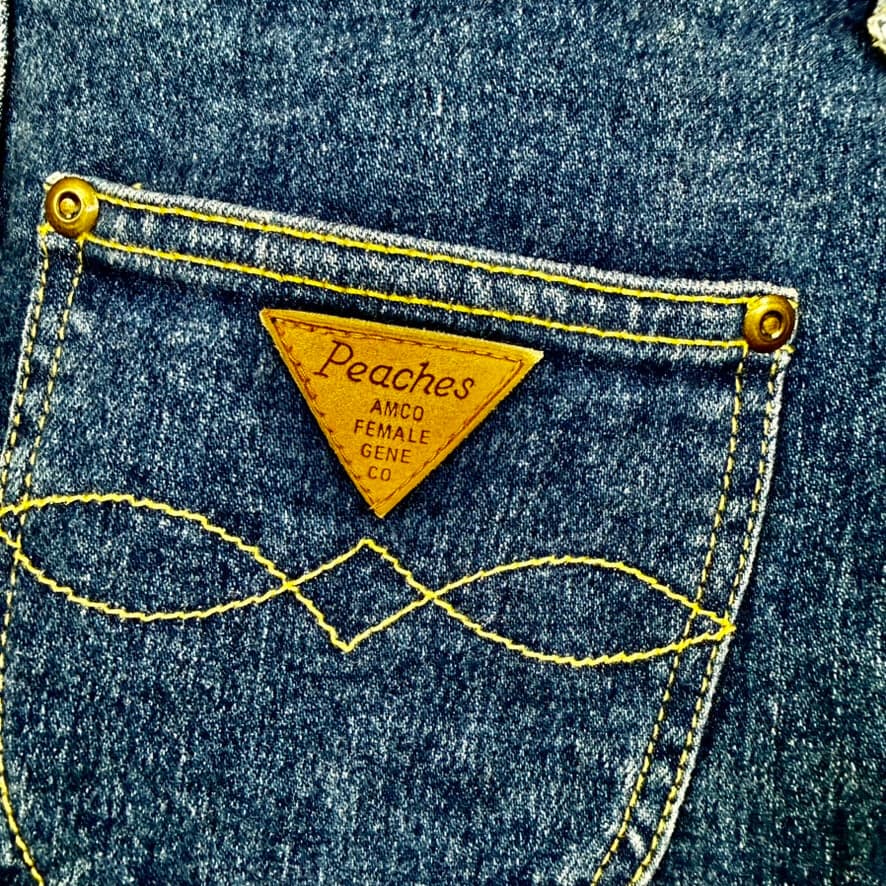 AMCO 1980s Peaches Vintage Slim Straight Ladies Jeans- Suit Size 7/8 — photo 2 of 7