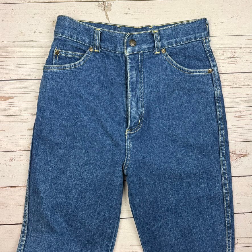 AMCO 1980s Peaches Vintage Slim Straight Ladies Jeans- Suit Size 7/8 — photo 3 of 7