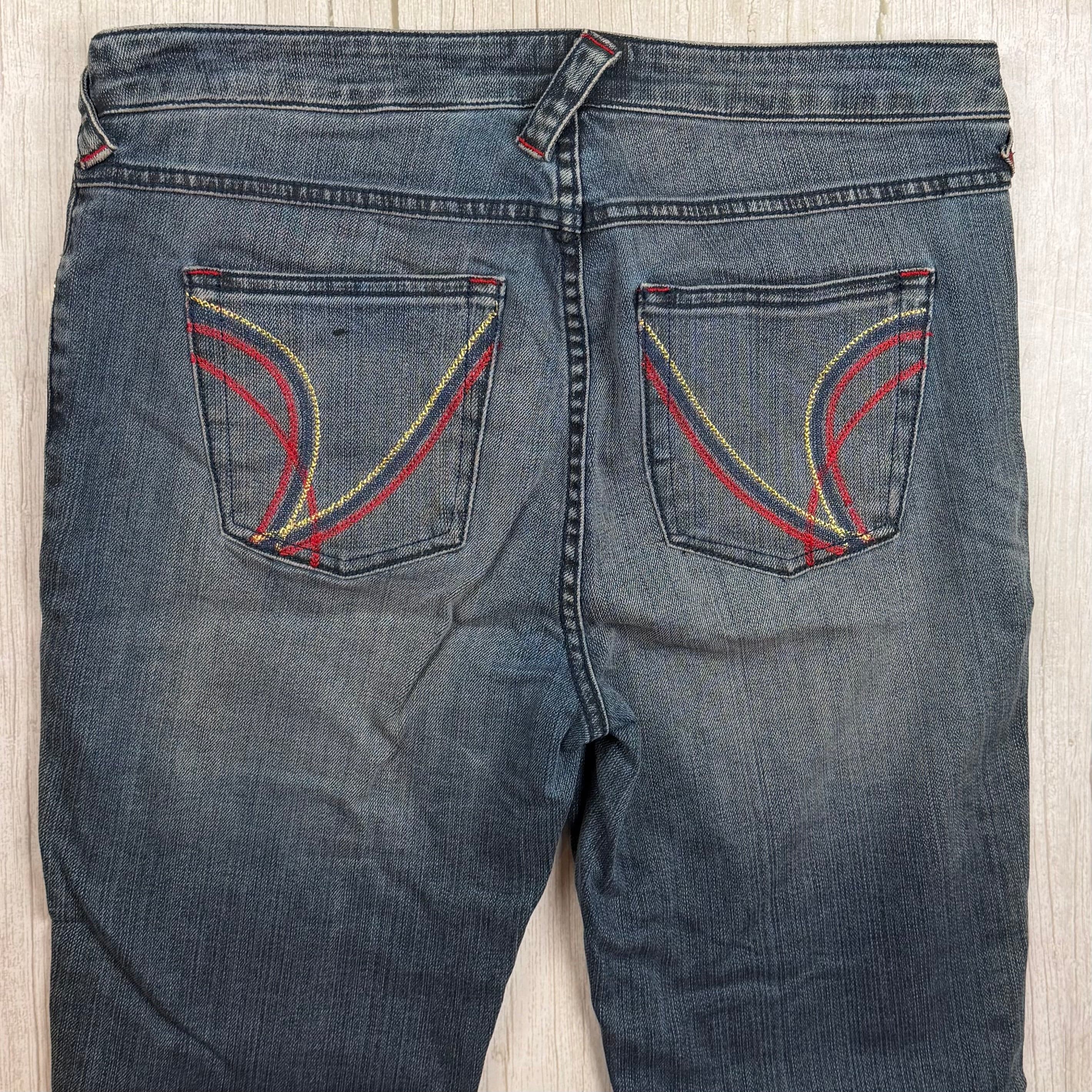NEW- Baby Phat Cuffed Distressed Denim Capri- US Size 14 or 16/18 AU — photo 4 of 7