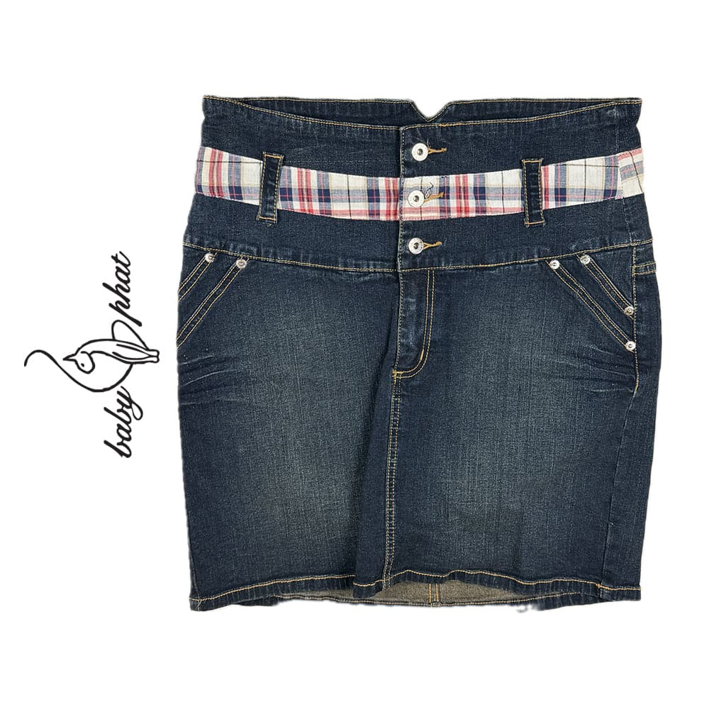 NEW- Baby Phat Y2K Denim Logo Pocket Skirt- US Size 16 or 18/20 AU — photo 1 of 4