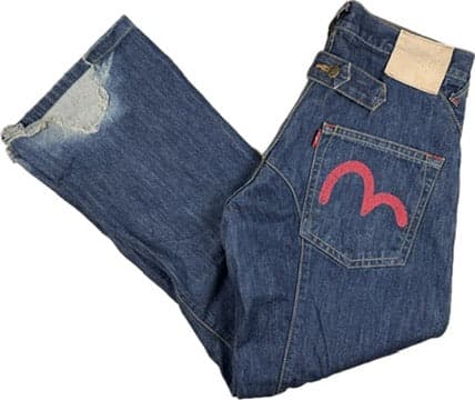 Evisu Japan Evisu Genes Cinch Back Logo Jeans - Size 30 — photo 2 of 9