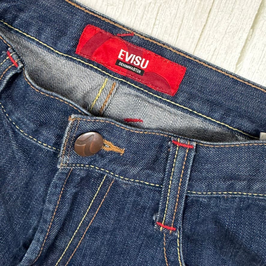 Evisu Japan Evisu Genes Cinch Back Logo Jeans - Size 30 — photo 6 of 9