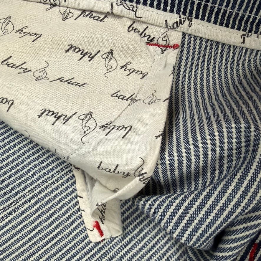 NWT- Baby Phat Engineer Stripe Denim Capri- US Plus Size 24 — photo 4 of 8