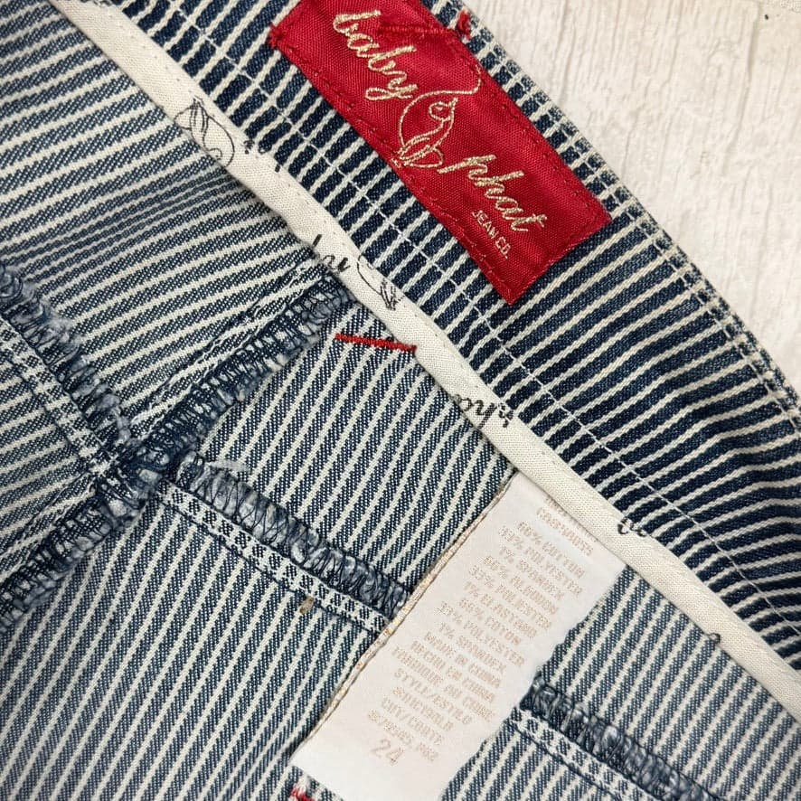 NWT- Baby Phat Engineer Stripe Denim Capri- US Plus Size 24 — photo 6 of 8