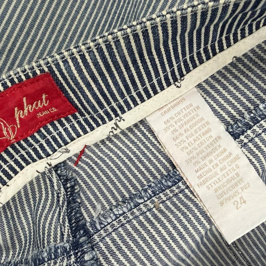 NWT- Baby Phat Engineer Stripe Denim Capri- US Plus Size 24 — photo 7 of 8