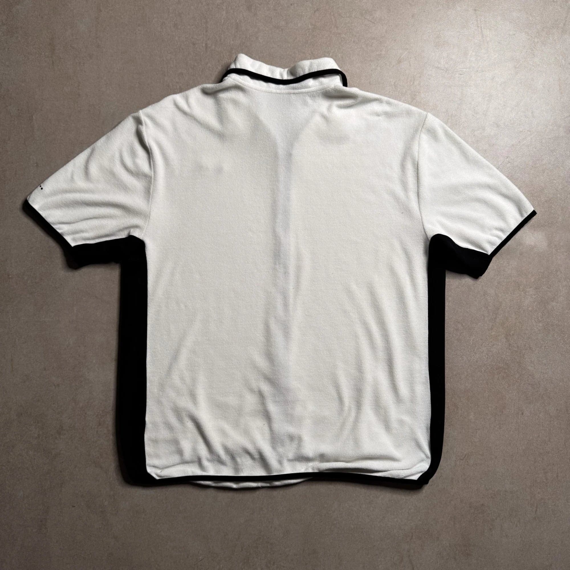 Nike white short sleeve zip-up shirt — photo 2 of 2