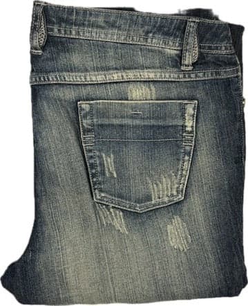 NEW- Baby Phat Distressed Denim Straight Leg Jeans- US Size 18 — photo 4 of 8
