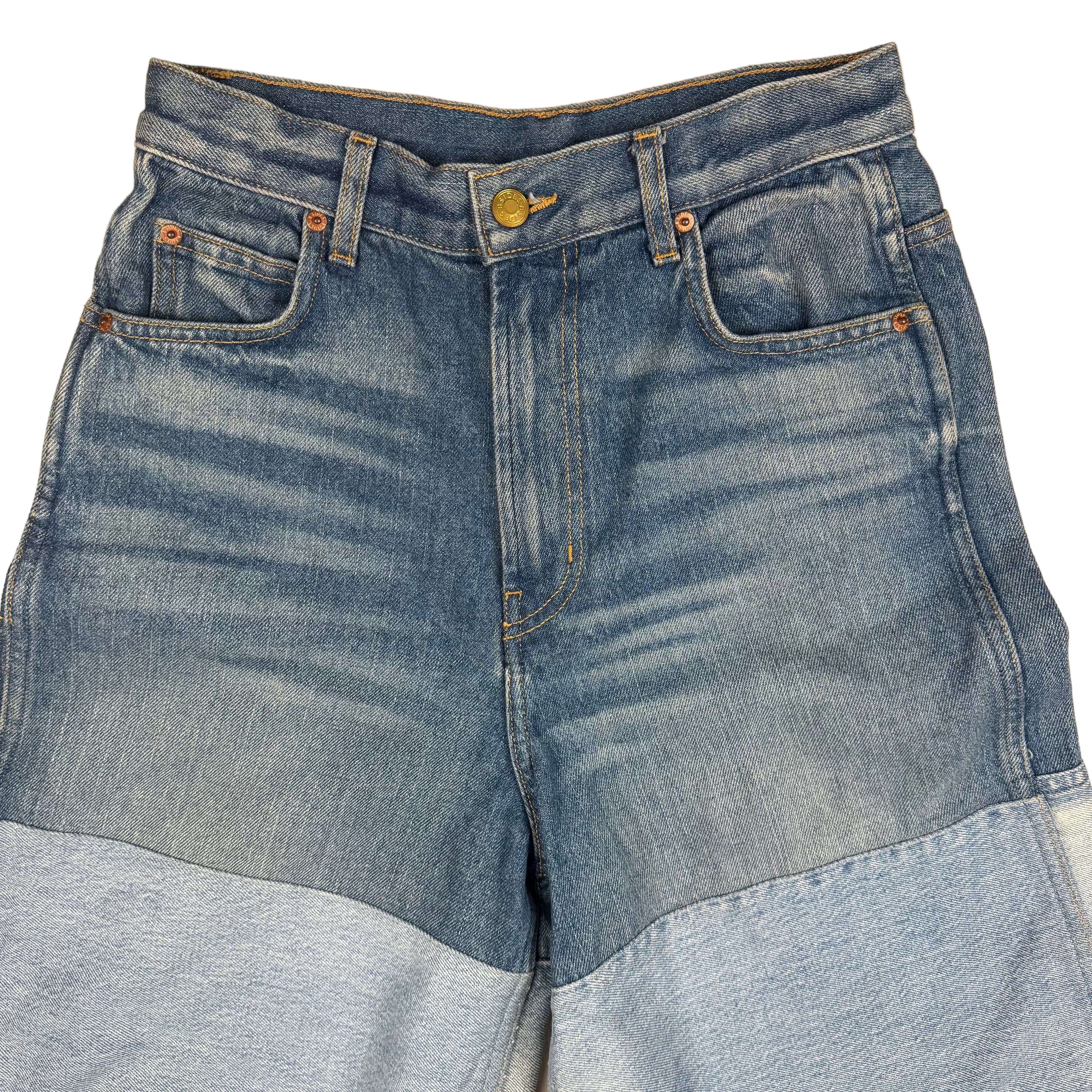 B Sides USA Made Super Wide Leg Patchwork 'Claude' Jeans - Size 27 — photo 3 of 9