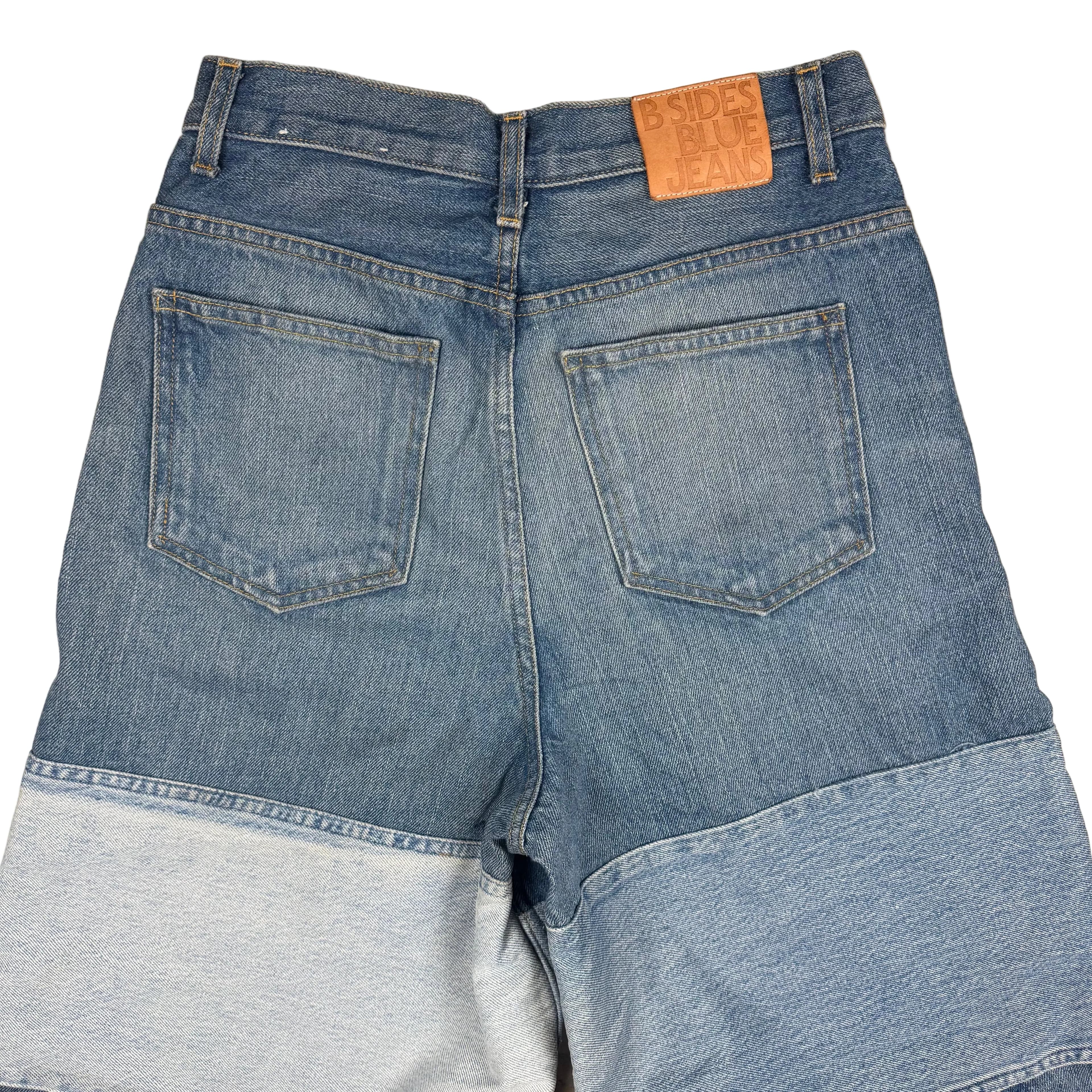 B Sides USA Made Super Wide Leg Patchwork 'Claude' Jeans - Size 27 — photo 4 of 9