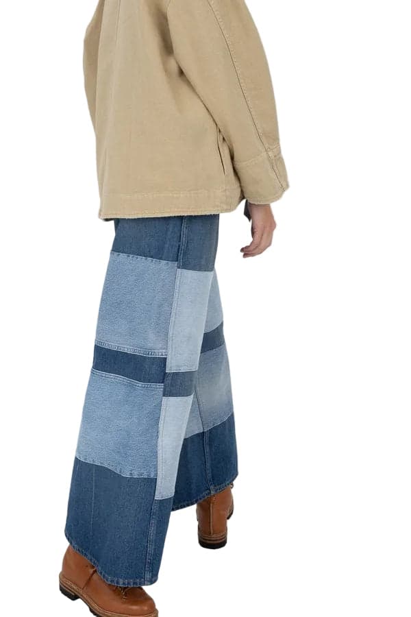 B Sides USA Made Super Wide Leg Patchwork 'Claude' Jeans - Size 27 — photo 5 of 9