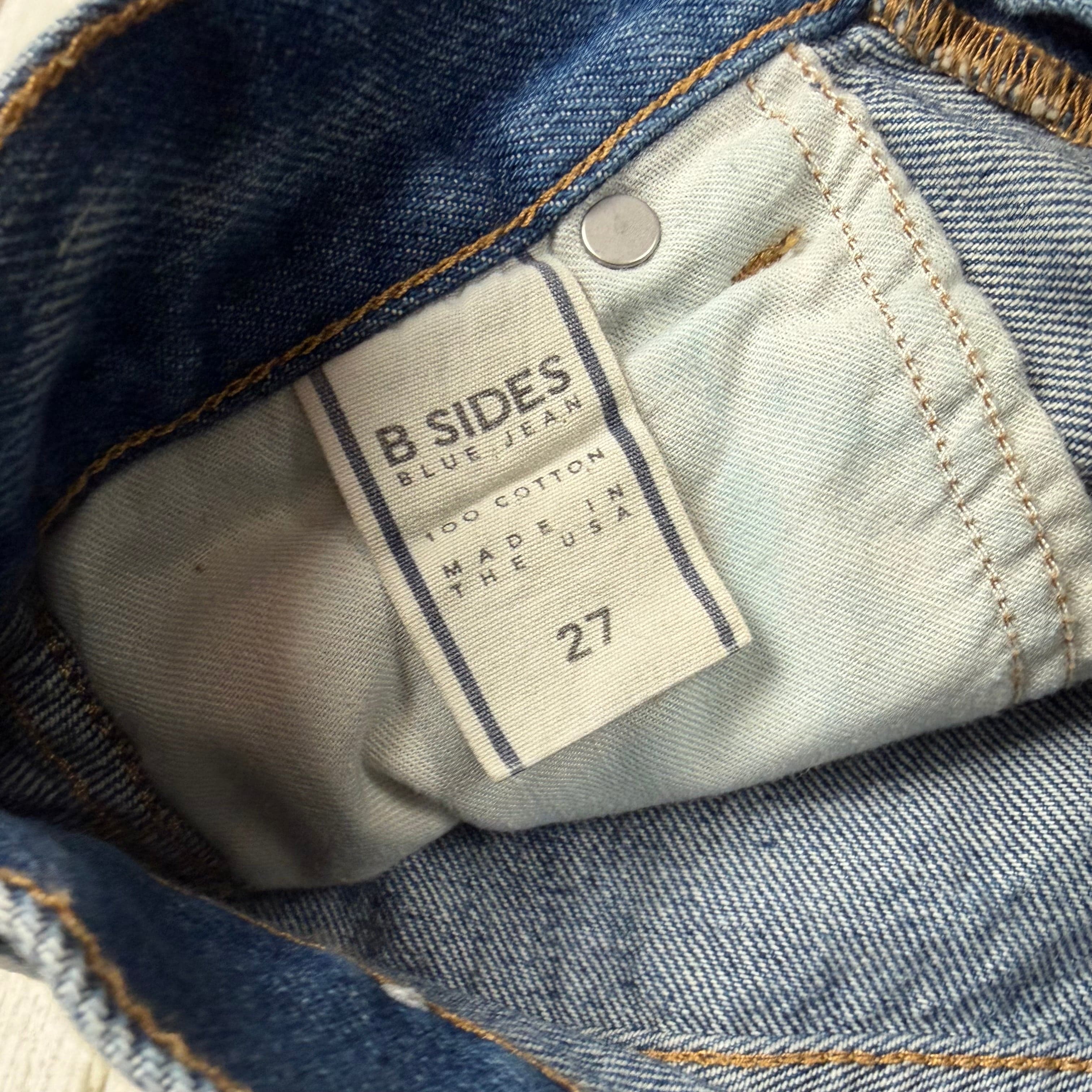 B Sides USA Made Super Wide Leg Patchwork 'Claude' Jeans - Size 27 — photo 6 of 9