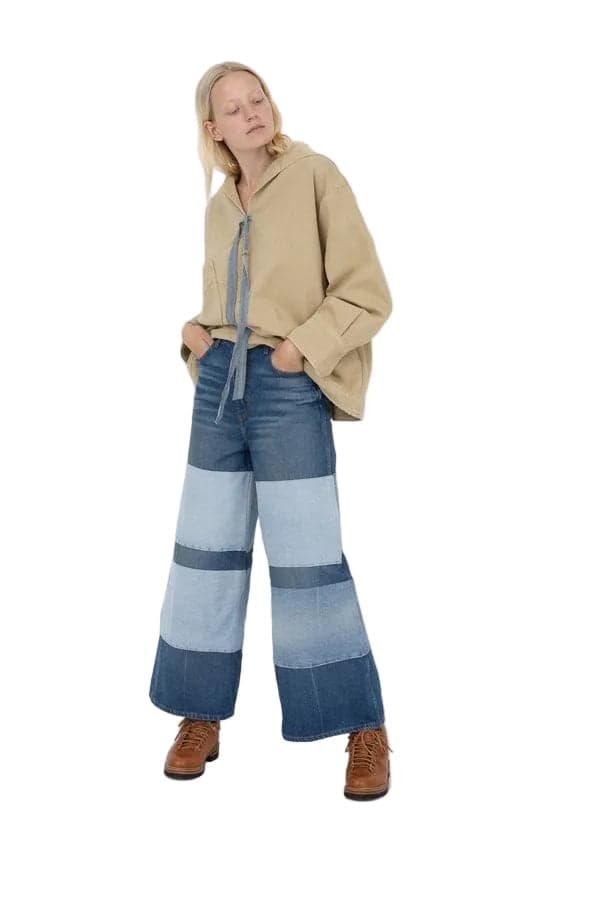 B Sides USA Made Super Wide Leg Patchwork 'Claude' Jeans - Size 27 — photo 8 of 9