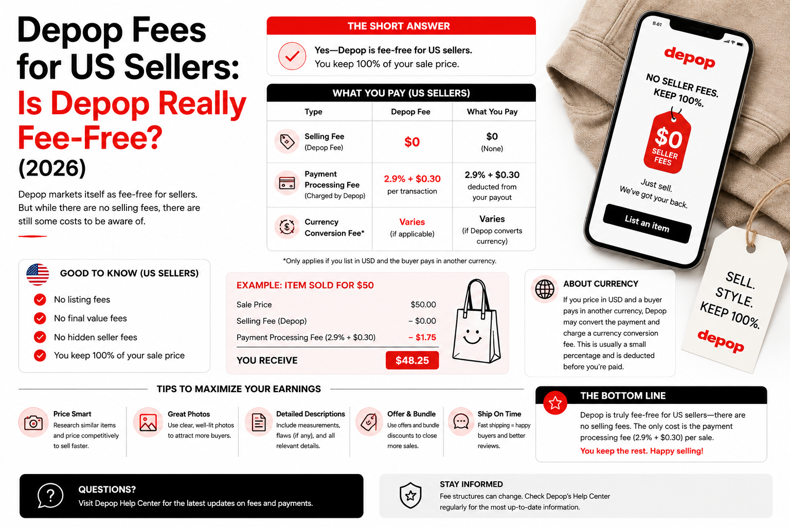 Depop Fees for US Sellers: Is Depop Really Fee-Free? (2026)