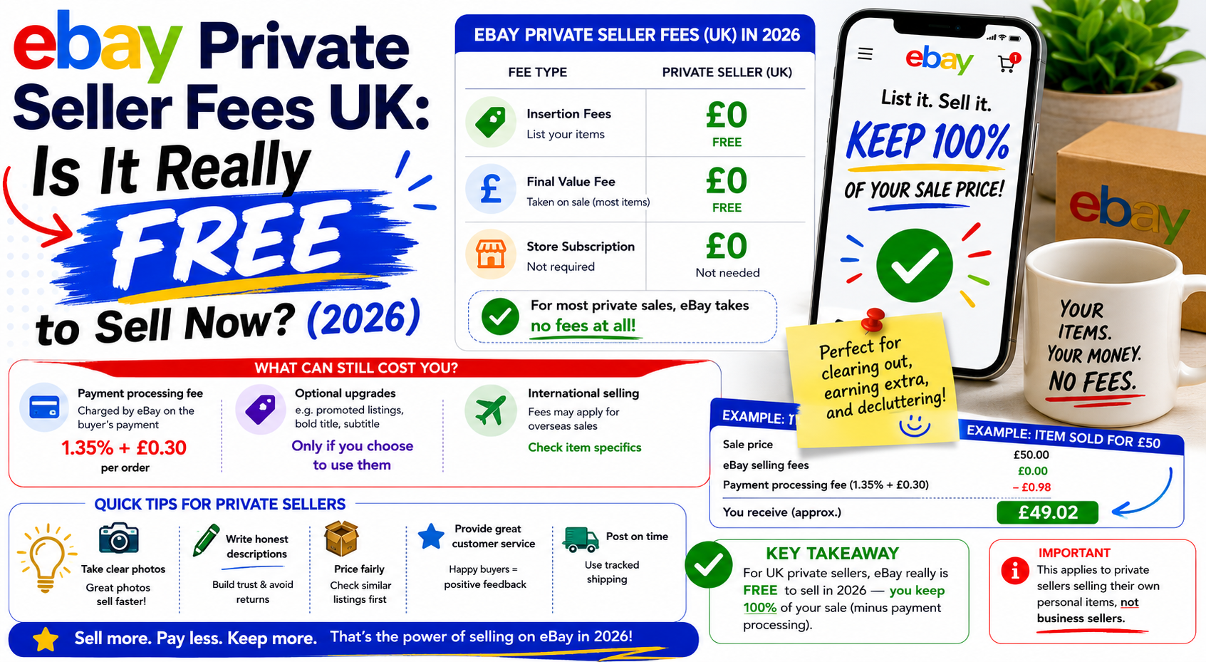 eBay Private Seller Fees UK: Is It Really Free to Sell Now? (2026)