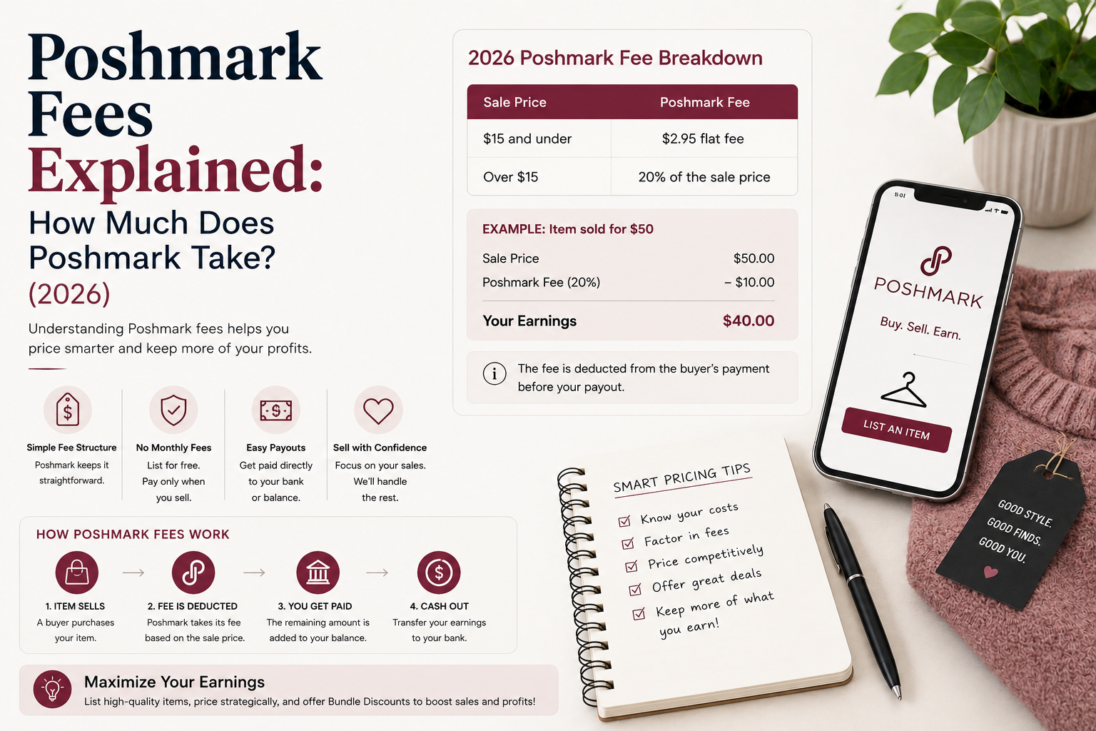 Poshmark Fees Explained: How Much Does Poshmark Take? (2026)